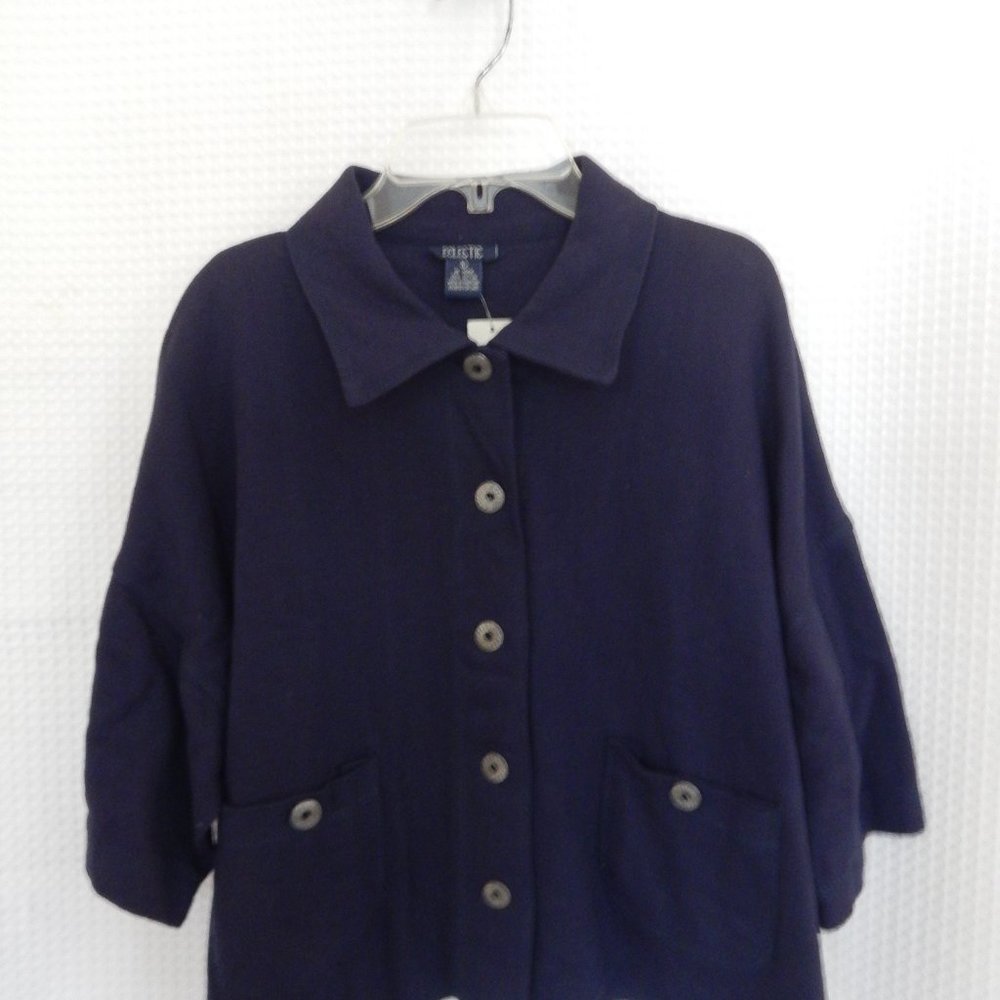 NWT, Vintage shirt/jacket, cotton, navy blue